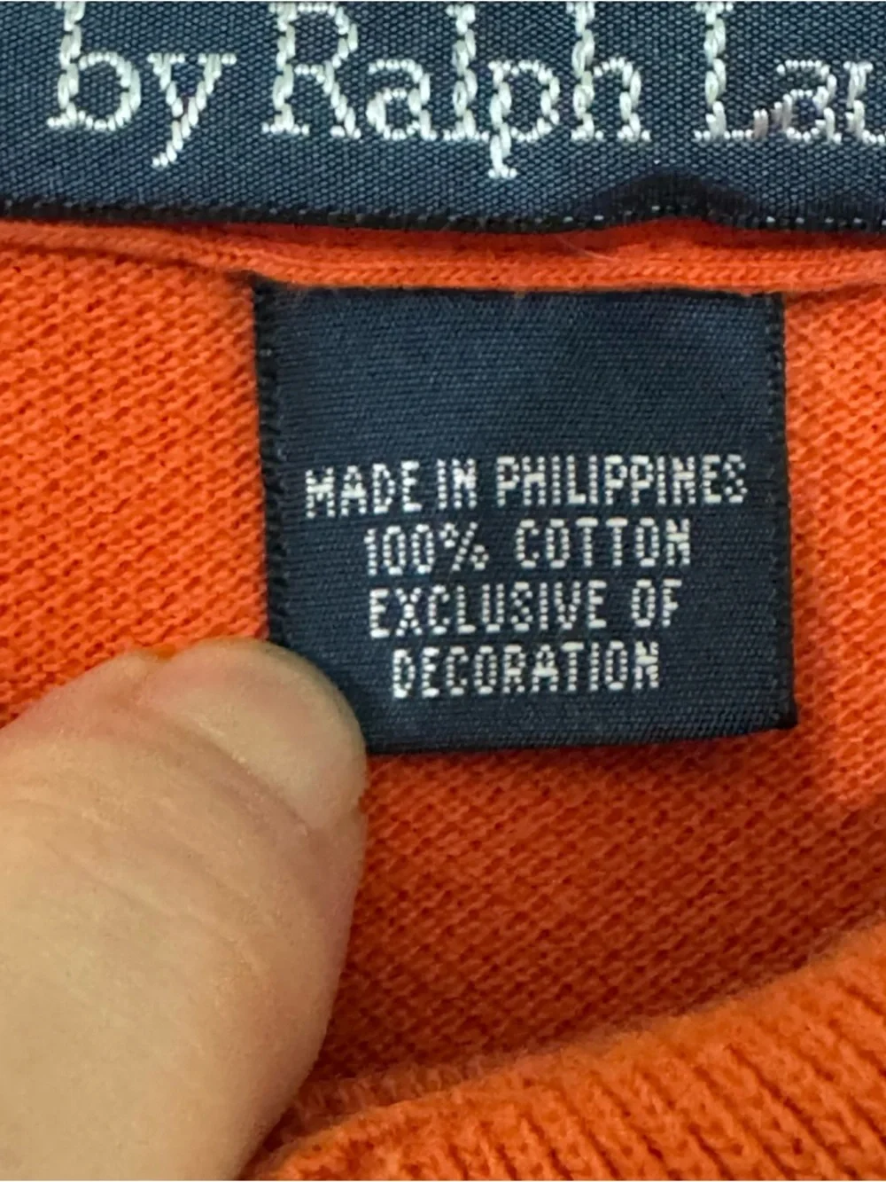 Polo Ralph Lauren Orange Polo Shirt Men’s Size Medium Green Pony Preppy Classic